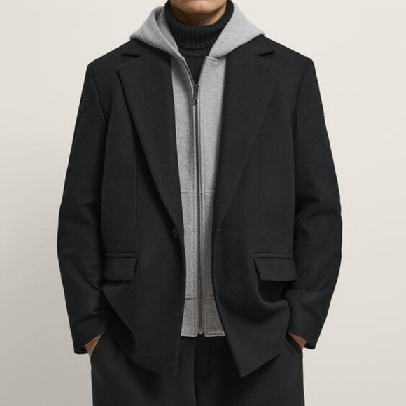 ZARA Wool Blazer Sport Coat - Picture 1 of 11